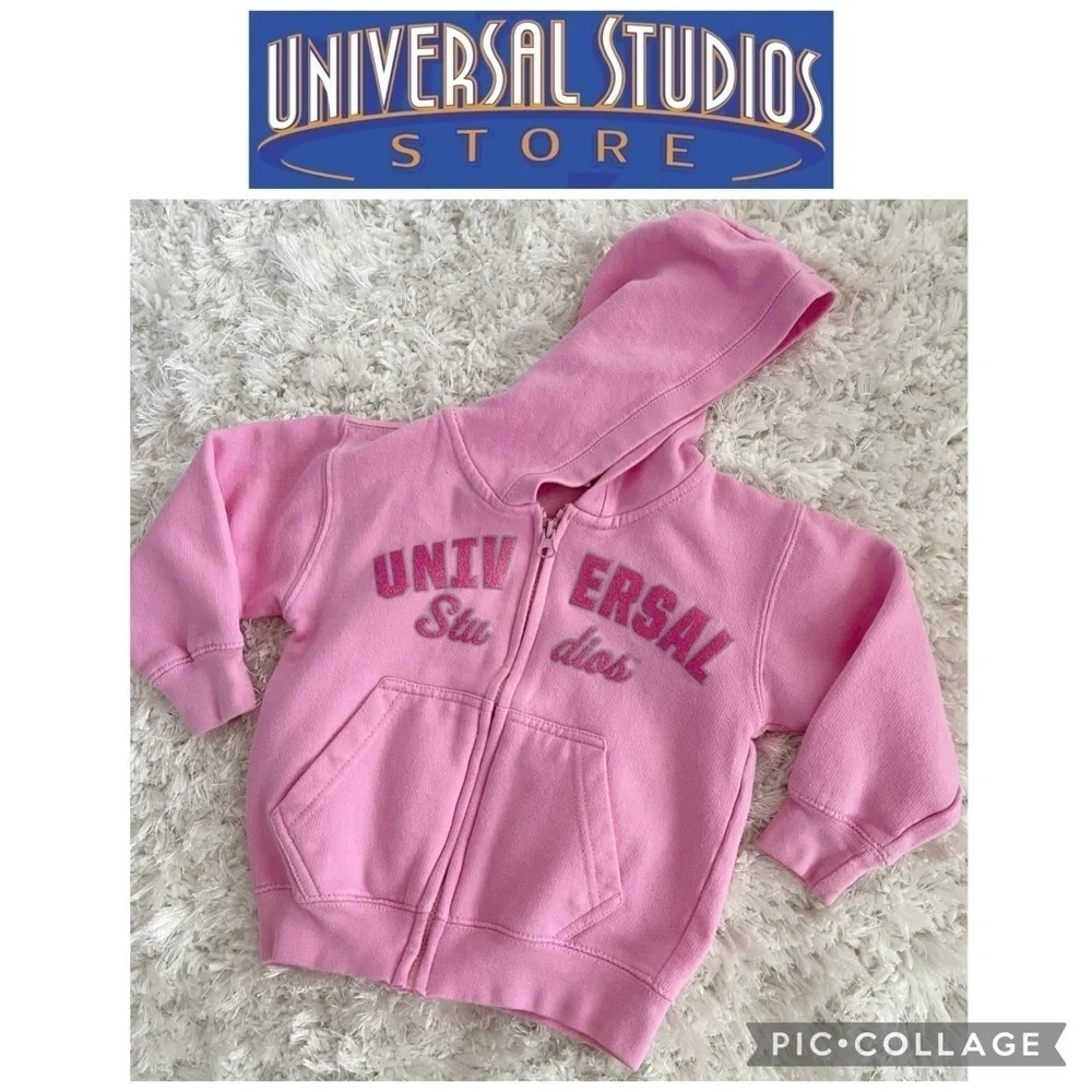 Universal Studios toddlers girls pink hoodie jacket size 3T